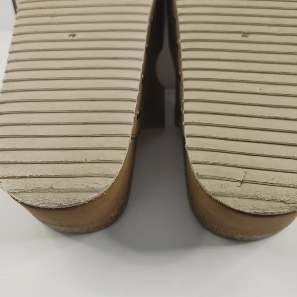 Altar’d State Serenna Platform Slide Sandals Size 9 Brown Double Buckle Boho - Picture 8 of 14